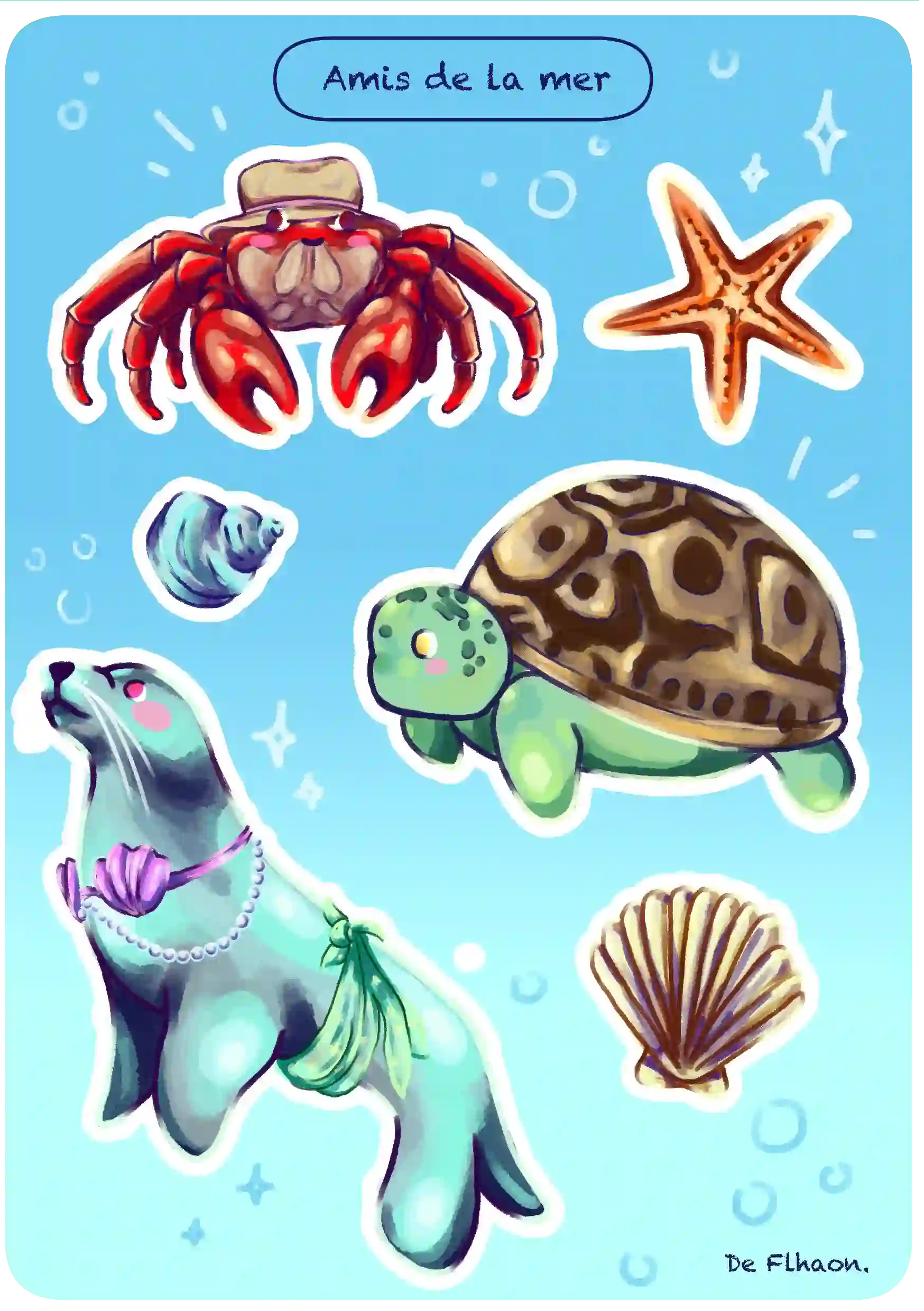 Amis de la Mer - Stickers